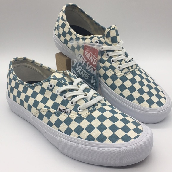 vans authentic checkerboard blue